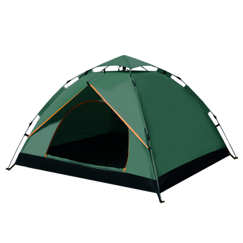 Quick-Open Camping Tent — Waterproof, 2-Door, UV Protection