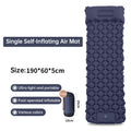 CampKitZone Double Inflatable Sleeping Pad with Built-In Pillow & Pump — Camping, Backpacking & Hiking Mat