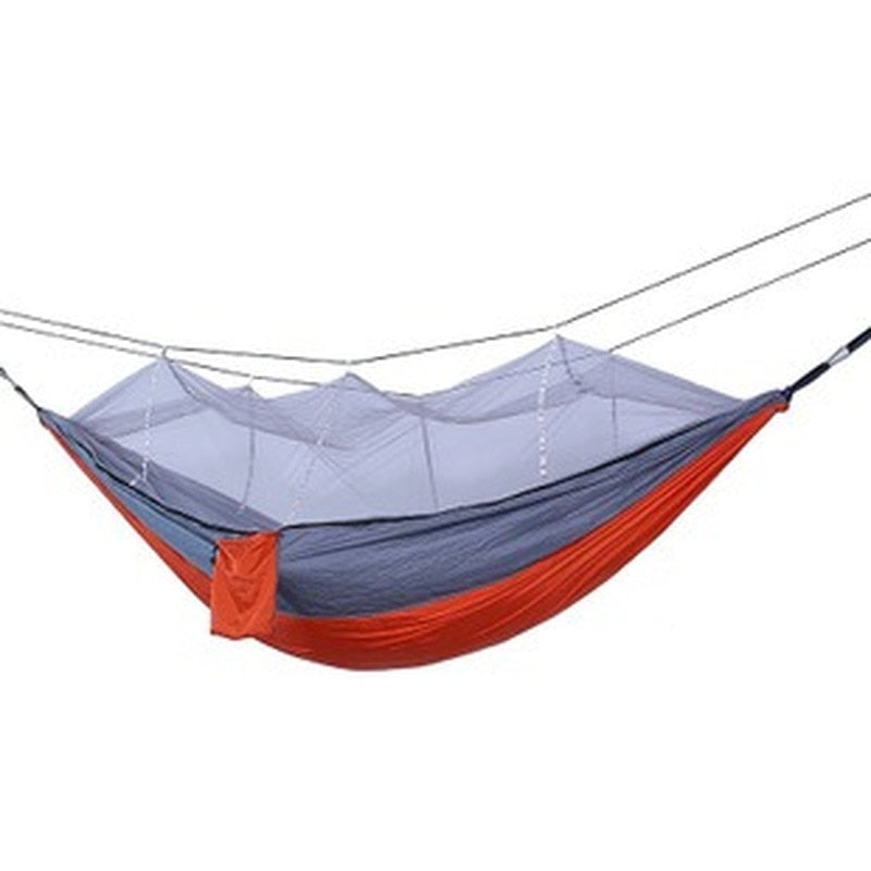 Anti-Mosquito Camping Hammock — 210T Nylon, 4 Colors
