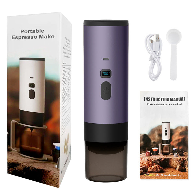 Portable Espresso Maker — Wireless, 3-in-1, Camp or Car