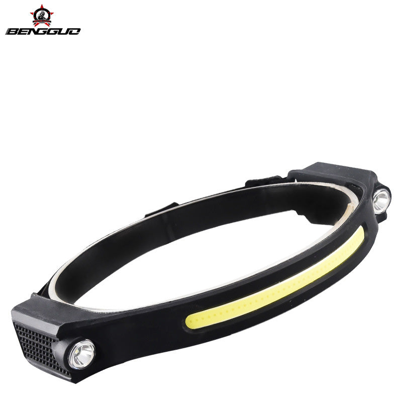 COB Induction Headlamp — USB Rechargeable, Motion Sensor