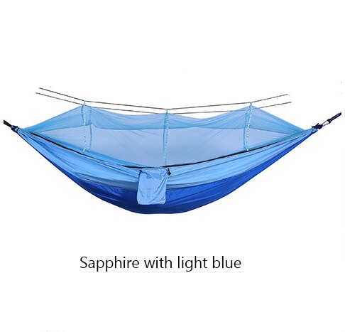 Anti-Mosquito Camping Hammock — 210T Nylon, 4 Colors