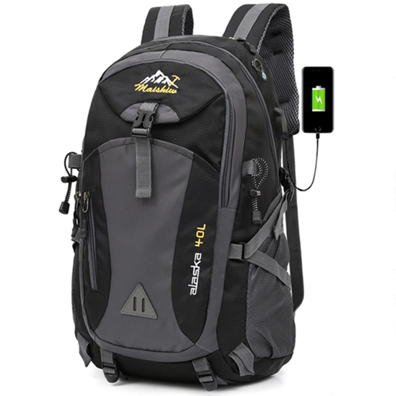 40L Waterproof Outdoor Backpack — Hiking, Climbing & Travel Bag