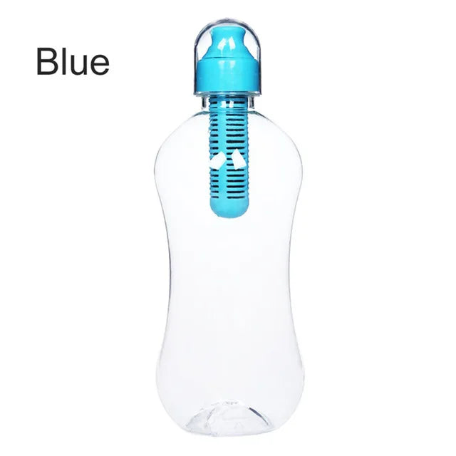 550ML Filtered Water Bottle — Built-In Carbon Filter