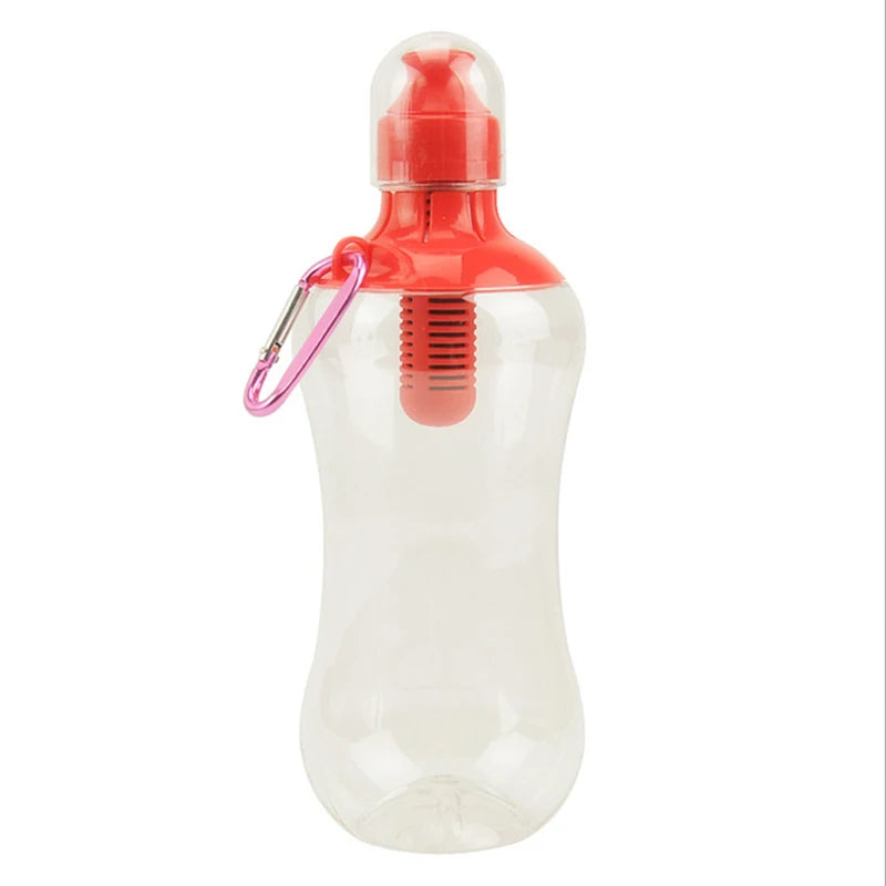 550ML Filtered Water Bottle — Built-In Carbon Filter