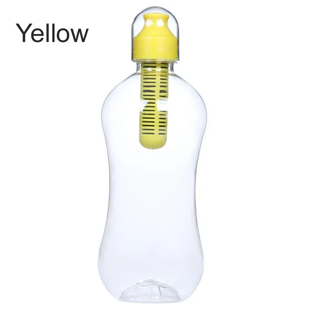550ML Filtered Water Bottle — Built-In Carbon Filter