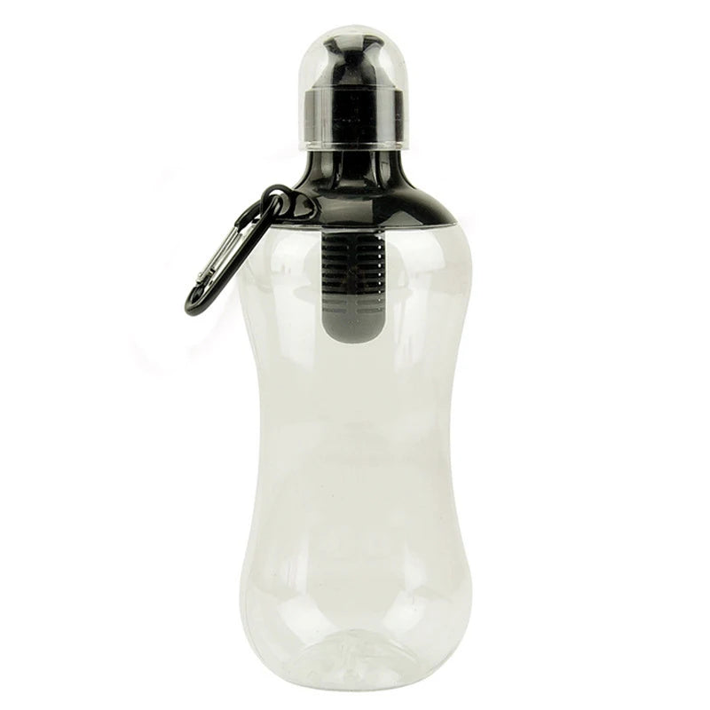 550ML Filtered Water Bottle — Built-In Carbon Filter