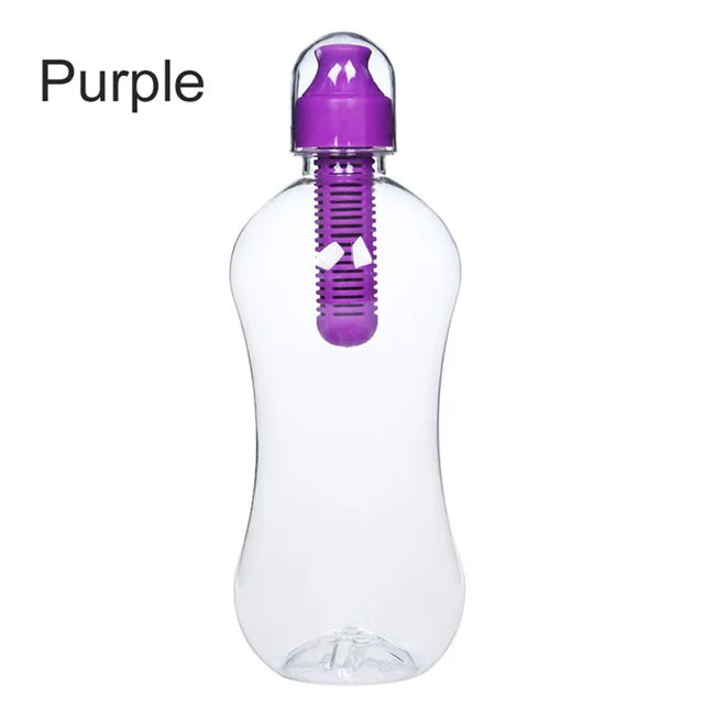 550ML Filtered Water Bottle — Built-In Carbon Filter