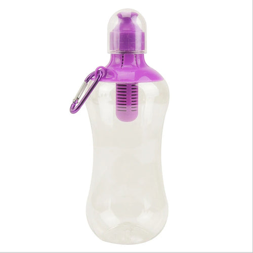 550ML Filtered Water Bottle — Built-In Carbon Filter