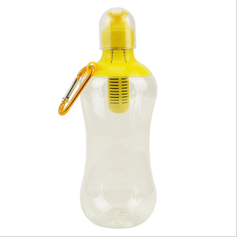 550ML Filtered Water Bottle — Built-In Carbon Filter